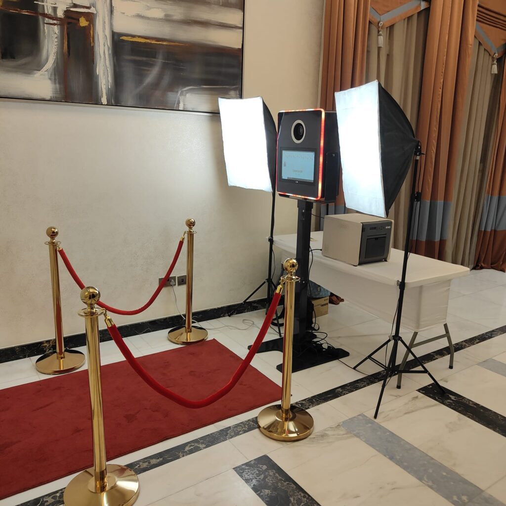 Retro Photo Booth event setup