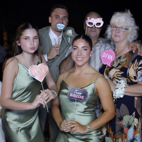 Beautiful Family Enjoying the Party Photo Booth